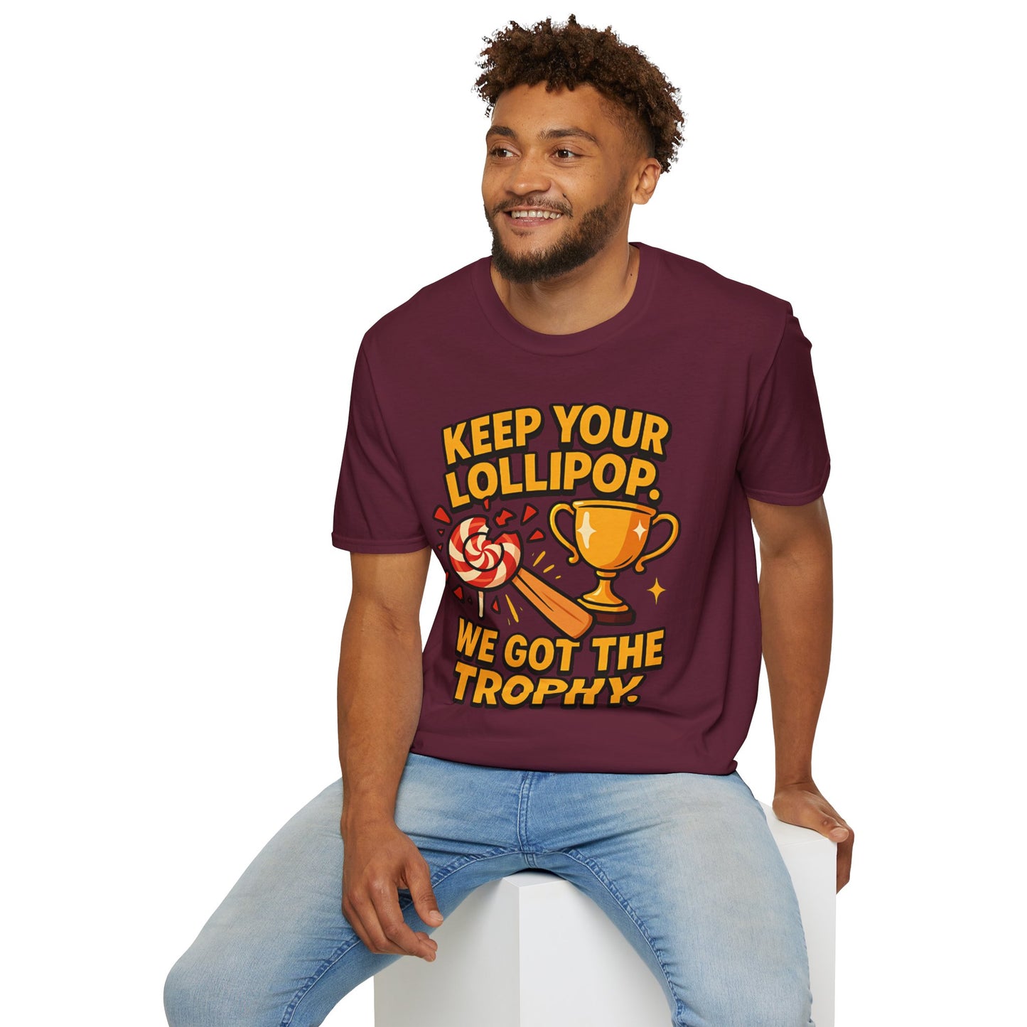 Keep Your Lollipop, Unisex T-Shirt, Funny RCB supporters' Tee, Sweet Victory Shirt, Gift for RCB fans