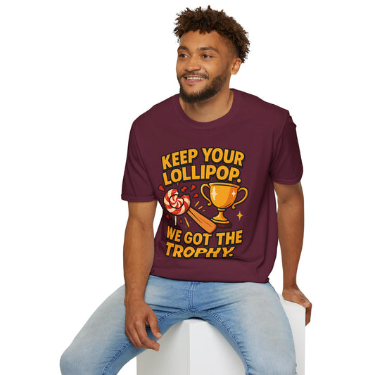 Keep Your Lollipop, Unisex T-Shirt, Funny RCB supporters' Tee, Sweet Victory Shirt, Gift for RCB fans