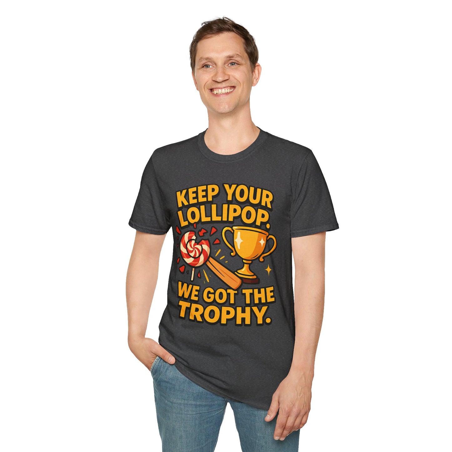 Keep Your Lollipop, Unisex T-Shirt, Funny RCB supporters' Tee, Sweet Victory Shirt, Gift for RCB fans